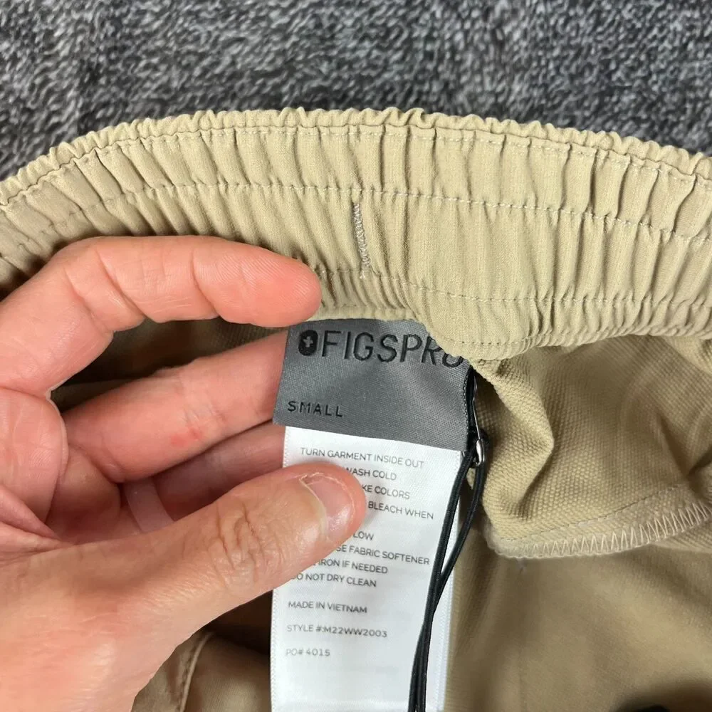 Figs Pro Slim Scrub Trouser Black Pants Men's S Brown NWT Nylon Spandex